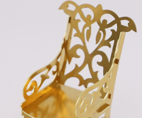 Brass Chair Laser Cut