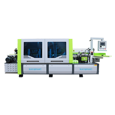 Fully automatic edge banding machine with fully enclosed safety shield